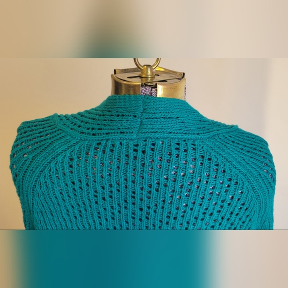 Green knit cardigan - Picture 10 of 11